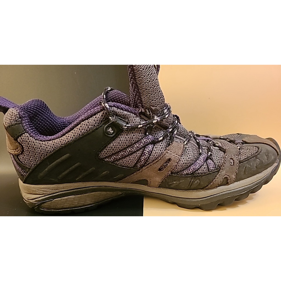 Merrell Womens Siren Sport Black/Perfect Plum Walking Hiking Shoe Size 8 J16338 - Picture 13 of 16